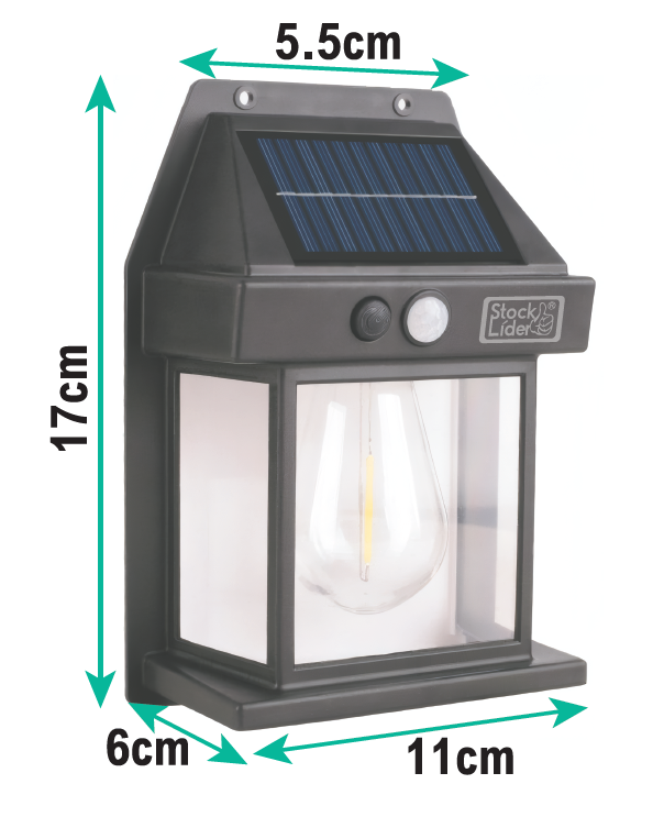 Lámpara solar con bombilla