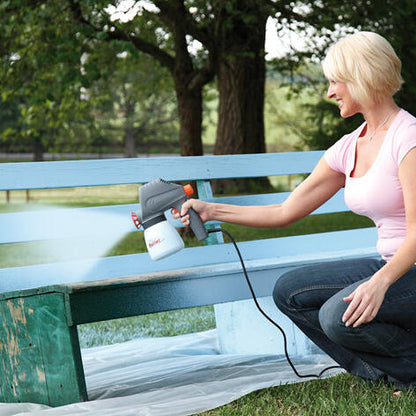 Pistola eléctrica pulverizadora de pintura con acabado profesional