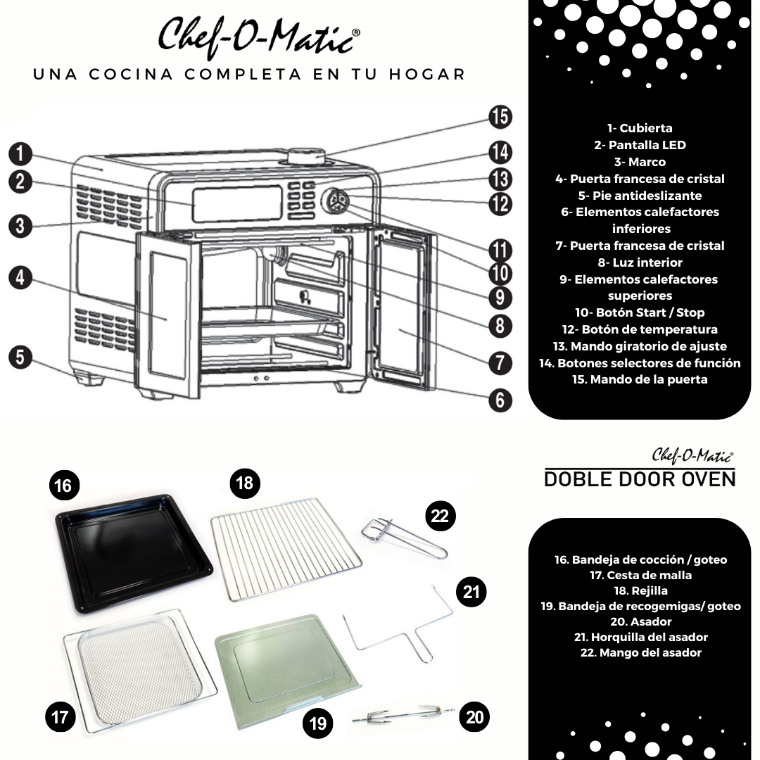 Horno Multifunción 28L