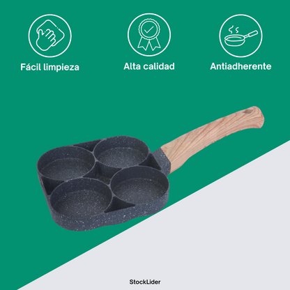 Sartén de 4 compartimentos