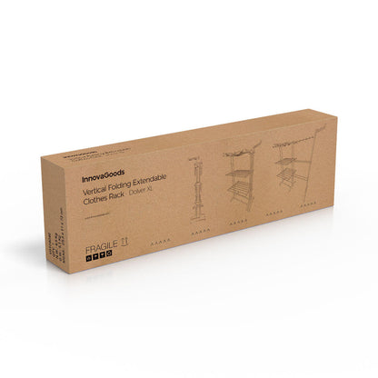 Tendedero Plegable Vertical Extensible con Ruedas Dolver XL InnovaGoods 30 Barras