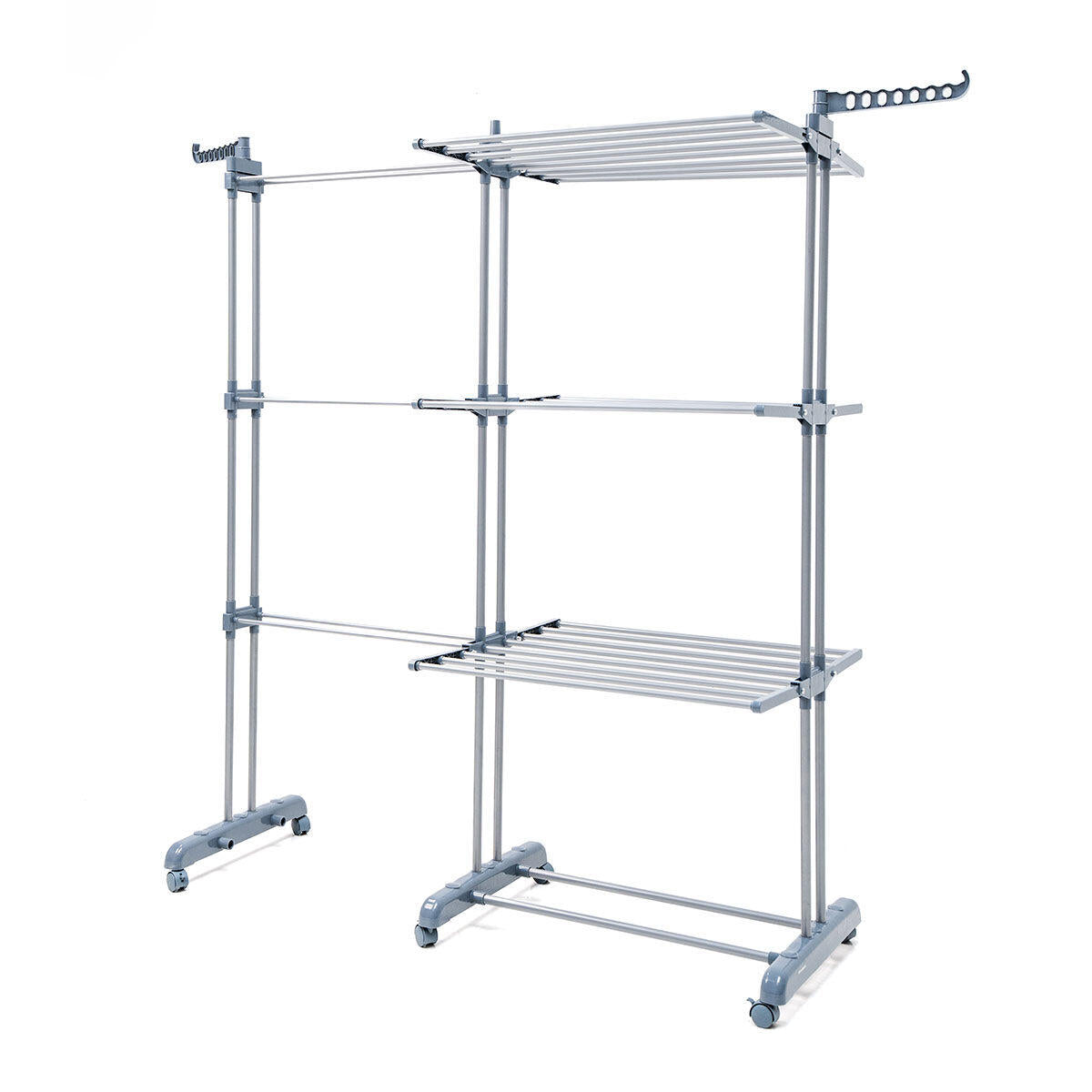 Tendedero Plegable Vertical Extensible con Ruedas Dolver XL InnovaGoods 30 Barras
